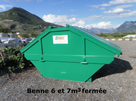Benne de 6 et 7m3 fermée